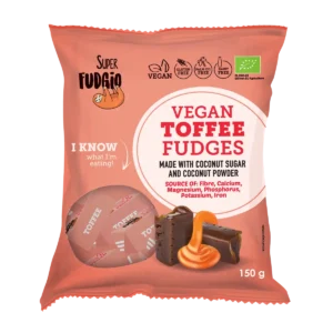 Organic milk free fudge toffee superfudgio
