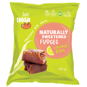 organic naturally sweetened fudges with caramel and lime taste