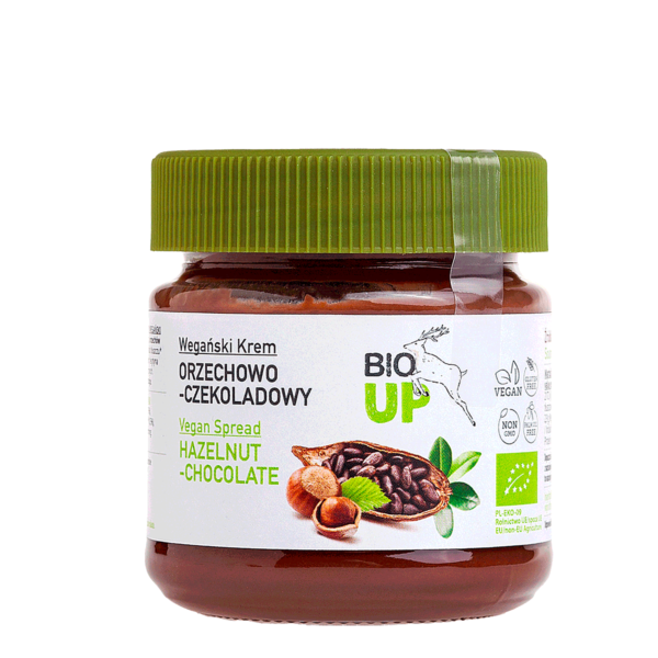 Ekologiczny krem orzechowo czekoladowy wegański bioup superfudgio