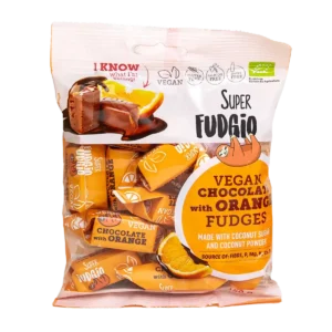 Organic vegan chocolate orange fudge <b>150g</b>