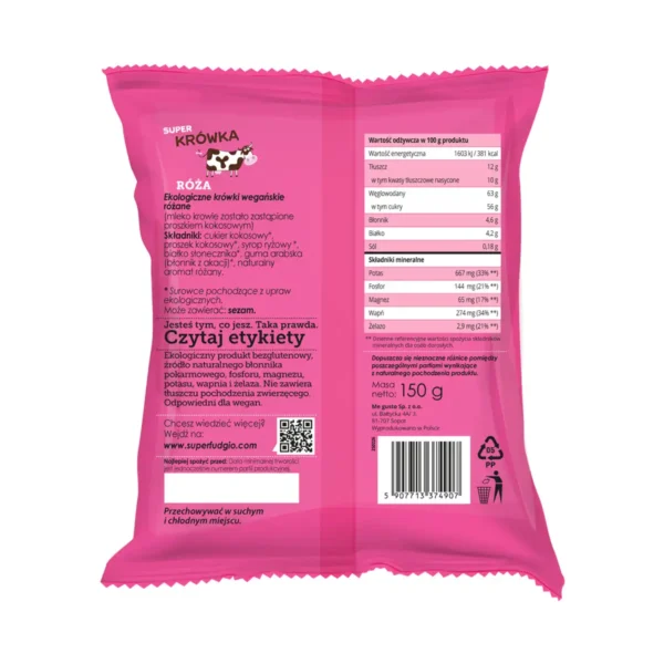 Wegańskie krówki bezmleczne różane <b>150 g / d.10</b> - obrazek 2