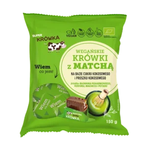 Wegańskie krówki bezmleczne matcha <b>150 g / d.10</b>