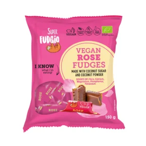 Organic milk-free vegan rose fudge <b>150g</b>