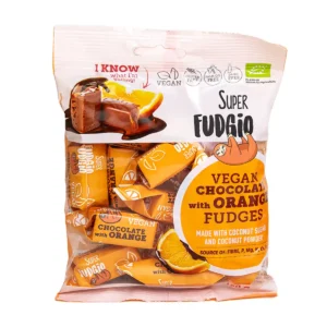 Organic vegan chocolate orange fudge <b>150g</b>