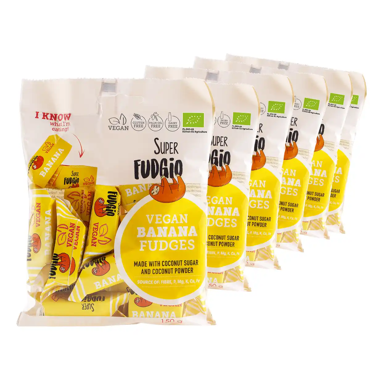 Set of organic milk-free banana fudges 1 Set of organic milk-free banana fudges