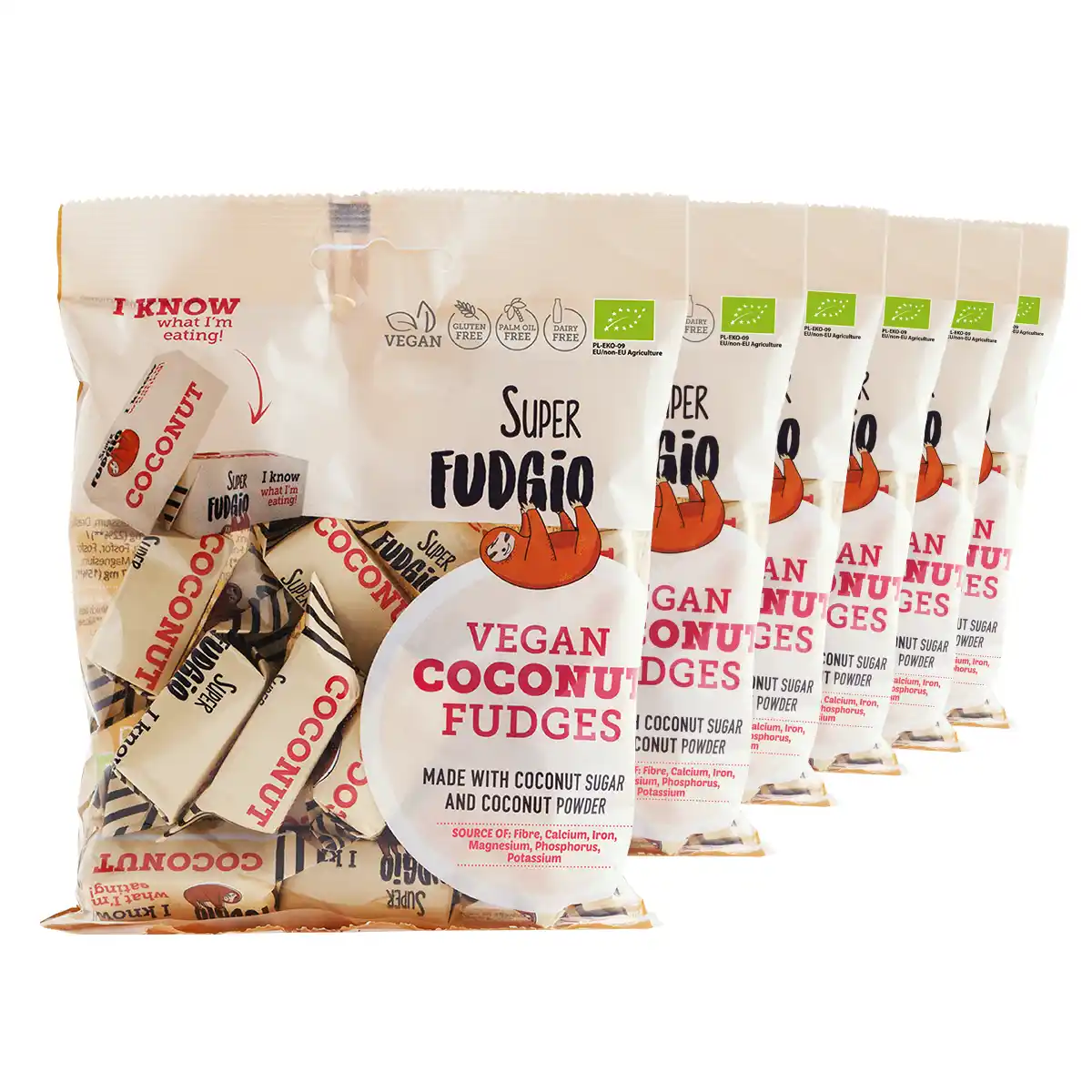 Set of organic milk-free coconut fudges 1 Set of organic milk-free coconut fudges