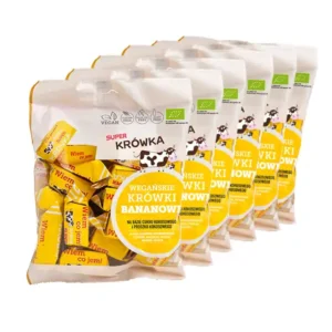 Zestaw - krówki bezmleczne bananowe