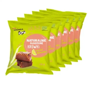 Zestaw - wegańskie krówki karmel limonka
