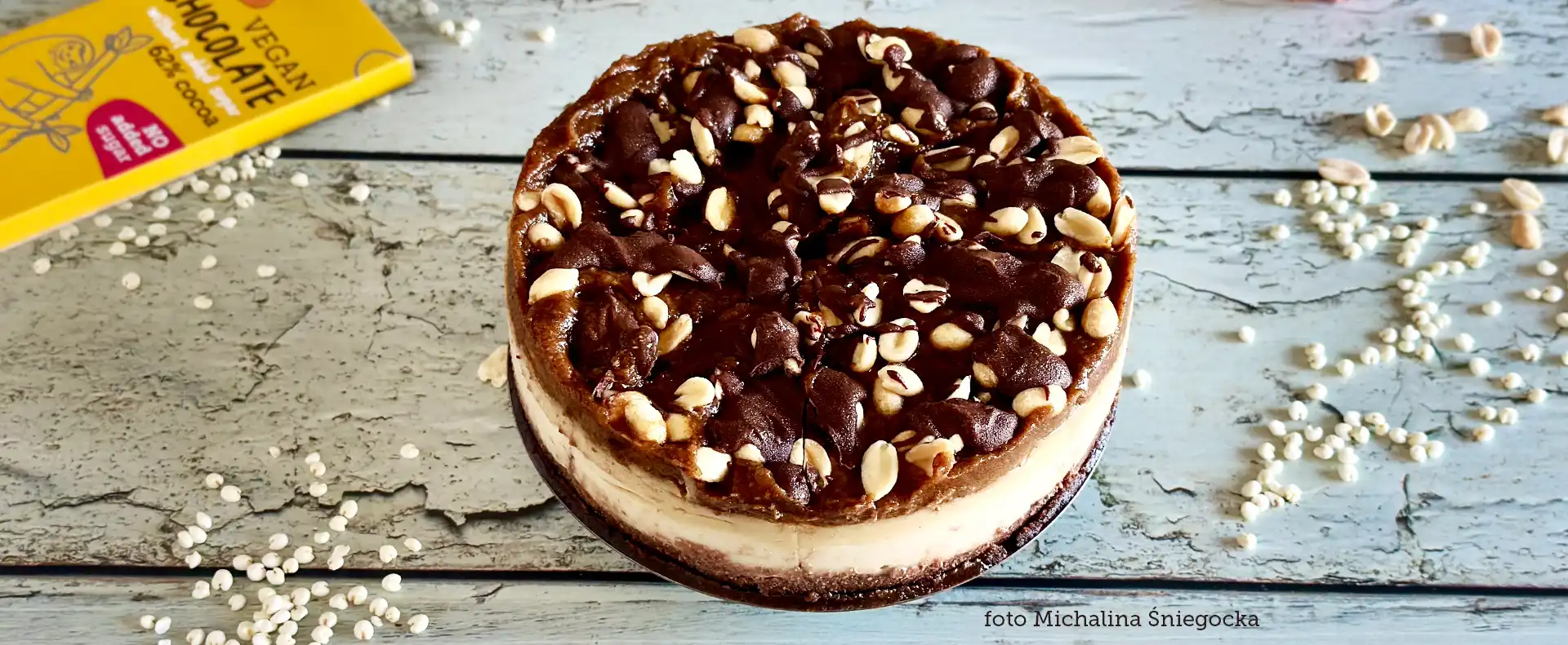 super fudgio przepis na torcik a'la snicers